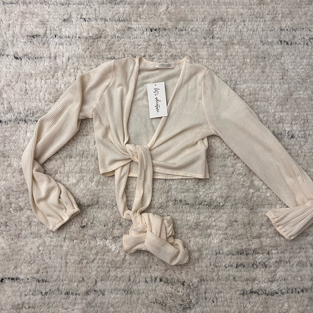 Long sleeve crop top